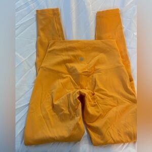 Neon lululemon leggings size 2